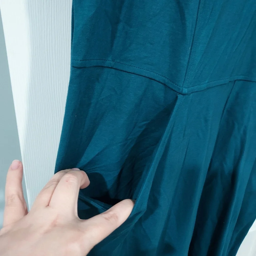 J. Jill Wearever Collection Tidewater Blue Double Face Jersey Sheath Dress in 2X - Picture 9 of 15